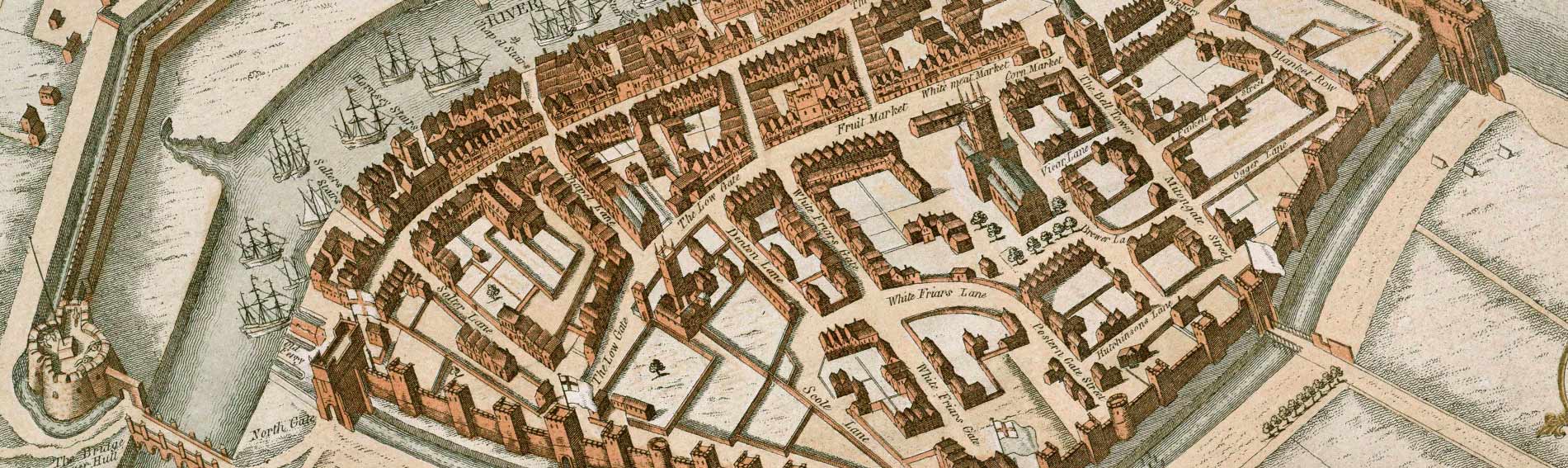 Hollar Map, 1640