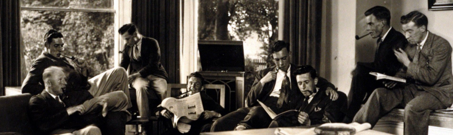 Students in the Needler Hall common room