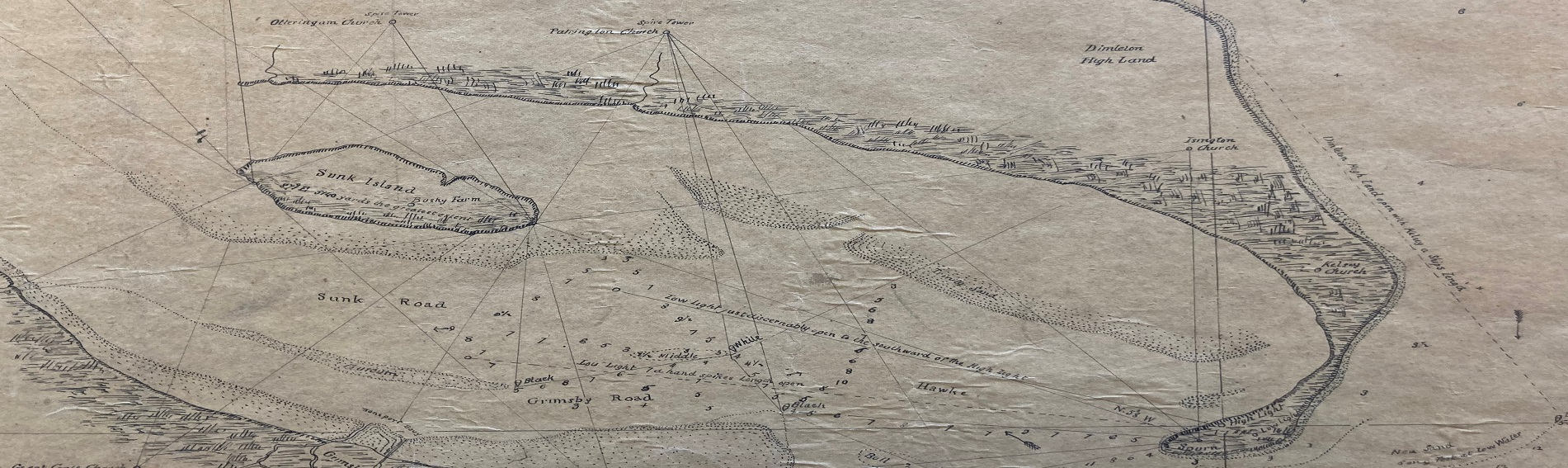 William Bligh's survey of the Humber Navigation Charts 1791