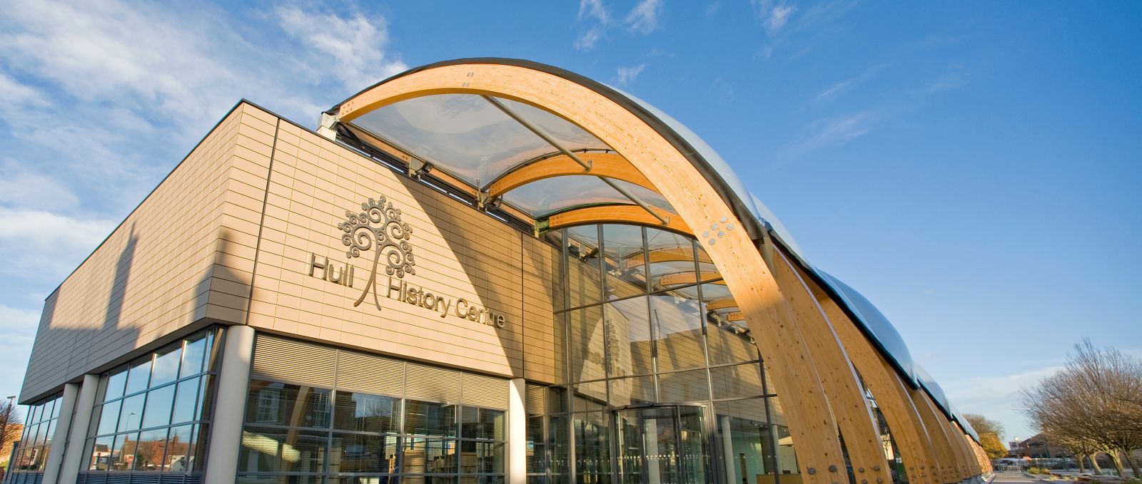 Hull History Centre exterior from Worship Street